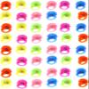 PowerTRC 48 Pack Flashing LED Light Up Jelly Rubber Rings Finger Toys for Kids | Colorful Bulk Event, Birthday, Rave, Concert, Party Favors Gifts Idea view 1