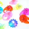 PowerTRC 48 Pack Flashing LED Light Up Jelly Rubber Rings Finger Toys for Kids | Colorful Bulk Event, Birthday, Rave, Concert, Party Favors Gifts Idea view 3