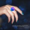 PowerTRC 48 Pack Flashing LED Light Up Jelly Rubber Rings Finger Toys for Kids | Colorful Bulk Event, Birthday, Rave, Concert, Party Favors Gifts Idea view 4