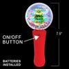ArtCreativity Christmas Tree Light Up Spinner Wand for Kids - 7.5 Inch Light Up Spinner Wand - LED Holiday Spinning Toy with Batteries Included - Christmas Sensory Toys for Kids with Autism view 2