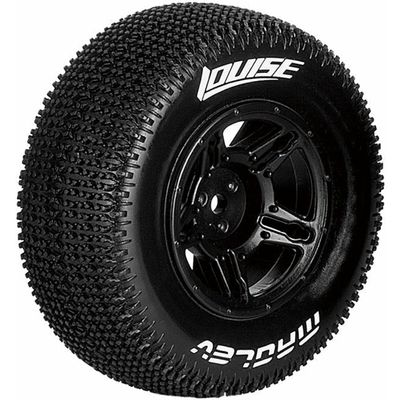 Louise RC L-T3145SBAA 1:10 Sc-Maglev Front/Rear Soft Tires Black 12mm (2) Associated S