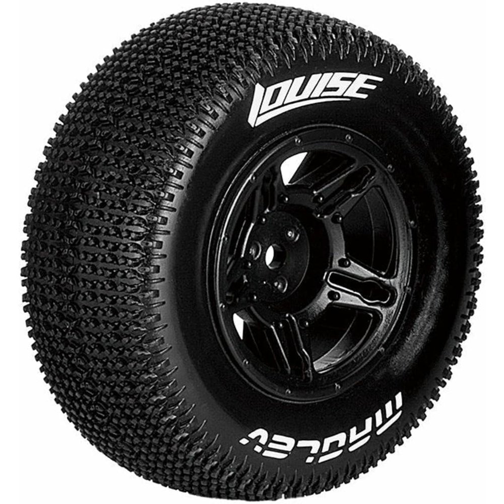 Louise RC L-T3145SBAA 1:10 Sc-Maglev Front/Rear Soft Tires Black 12mm (2) Associated S