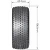 Louise RC L-T3145SBAA 1:10 Sc-Maglev Front/Rear Soft Tires Black 12mm (2) Associated S view 2