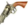 13-Inch Decorative Western Classic Revolver Style, Body SMB-110 with Ornate Engravings, Suitable for Decoration, Collecting, Costuming and Cosplay, Role-Playing, Halloween (Gold) view 4