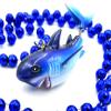 Bobble Head Shark Bead Necklace New Orleans Mardi Gras Cajun Carnival Favor Festival view 3