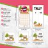 Summer Bunco - June July Beach Bunco - Bunco Score Sheets - Pool Themed Bunco - Scorecards - Tally Sheets - Ghost Player - Bunco Babes - Bunco Game Kit for Game Night Party view 2