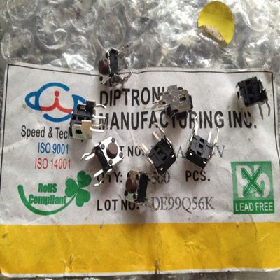 PGMTDEFXJO DTSA-62N-V dip 4/2 feet 6x6x5 Switch Side Key Switch with Bracket Button Touch Switch