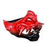 Beyond Collectibles Popular Japanese Monster Hannya Mask Demon Oni Samurai Half Face Shield (Red & Black), One size fit most view 2