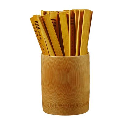 Abaodam Chinese Fortune Sticks with Bamboo Bucket Kau Chim Sticks Chinese Fortune Telling Sticks I Ching Buddhist Divination Game Props for Fortune Telling Games