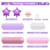 10th Birthday Decorations for Girls Pink Purple - Double Digits Party Supplies,10 Year Old Ten Birthday Decor, Happy Birthday Banner, Foil Backdrops,Garland,Number 10 Balloons. view 3