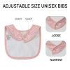 10 Pack Cotton Snap Bibs for Baby Boy Girl, Super Soft Drool Bibs for Teething and Feeding view 3