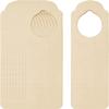 10pcs Unfinished Hanging Signs Blank Door Knob Hanger Wood Messages Plaque Door Hangers Message Board Memo Board for DIY Craft Supply view 1