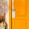 10pcs Unfinished Hanging Signs Blank Door Knob Hanger Wood Messages Plaque Door Hangers Message Board Memo Board for DIY Craft Supply view 2