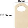 10pcs Unfinished Hanging Signs Blank Door Knob Hanger Wood Messages Plaque Door Hangers Message Board Memo Board for DIY Craft Supply view 3