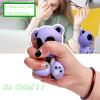 funnysquee Horror Voodoo Bear Squishies Toy Cute Dolls Stress Relief Slow Rising Soft Squeeze Toys for Kids Halloween Christmas Thanksgiving Birthday Gift Collect,Purple view 2