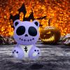 funnysquee Horror Voodoo Bear Squishies Toy Cute Dolls Stress Relief Slow Rising Soft Squeeze Toys for Kids Halloween Christmas Thanksgiving Birthday Gift Collect,Purple view 4