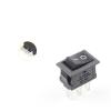 PGMTDEFXJO Rocker Switch 10 Pcs 10X15mm Snap-in Push Button Switch 3 Pin 3A/250V Mini SPST KCD11 2/3 Position Boat Rocker Power Switches (Color : 3pin Black On-Off-on, Size : 10PCS) view 3