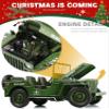 NUOTIE 1/18 Scale Military Tactical Jeep Car Model Willys MB U.S. Army Truck Miniature Military Utility Off Road Vehicle Alloy Metal Diecast Model for Adults Collection or Gift view 4