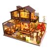 CuteQi Miniature House Kit DIY House Kit Creative Room with Furniture Tiny House Making Kit with Light and Music HandmadeCrafts Gift for Adults & Friends and Lovers(Forest Nest Haven) view 1
