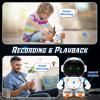 KaeKid Astronaut Robots for Kids, Smart Talking Robotic with Touch Sensor, Voice Control, Speech Recognition, Sing, Dance, Repeat and Record, Rechargeable Robot Toy for 3-8 Year Old Boys Girls view 3