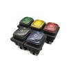 PGMTDEFXJO Rocker Switch KCD4-203 20A/250VAC 30x22 Waterproof Rocker Switch 6pin DPDT ON Off ON 12V 220V Red Green LED Light Rocker Switch (Color : Green, Size : 12V) view 2