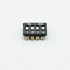PGMTDEFXJO Micro Switch 10pcs Black 2.54mm chip DIP Switch KM-2P/3P/4P 5P 6P/8P Gold-Plated feet Black SMD chip (Color : 4p) view 4