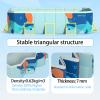 Buric Foldable Pool Non-Inflatable Swimming Pool for Family Adults Hard Plastic Shell Collapsible Rectangle Swimming Pool for Outside Backyard Portable Pet Dog Pool (118.11 in) view 2