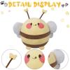 ARELUX Soft Bee Plush Cuddle Pillow Cute Bee Stuffed Animal Plush with Feeler Wing Toy Plushies Room Decor Easter Decorations Gifts for Women Kids Birthday 16inch view 4