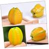 BESTonZON 6pcs Artificial Fruit Toys Carambola Models Carambola Model for Displaying Mini Carambola Decor Tiny Carambola Craft Carambola Model Carambola Decoration Resin Strawberry Crafts view 2