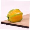 BESTonZON 6pcs Artificial Fruit Toys Carambola Models Carambola Model for Displaying Mini Carambola Decor Tiny Carambola Craft Carambola Model Carambola Decoration Resin Strawberry Crafts view 4