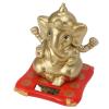 Zerone Solar Powered Ganesha Elephant God Statue for Car Dashboard, Decoration, Relaxing with Vivid Design (Gold) view 3