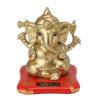 Zerone Solar Powered Ganesha Elephant God Statue for Car Dashboard, Decoration, Relaxing with Vivid Design (Gold) view 4