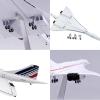 19.7" 1:125 Air France Concorde Model Jet Passenger Airplane Model Pre-Build Aircraft Model Die-Cast Metal Simulation Aviation Collection Gift (Size : Air France) view 4