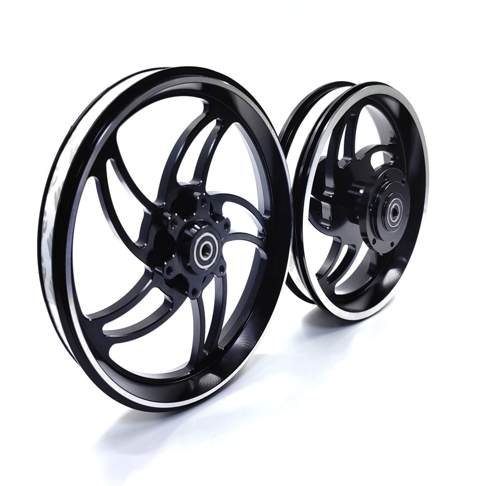 KEBEILEE CNC Upgrade Racing Alu Front & Rear Wheel Stormwheel Design For LOSI Promoto MX 1:4