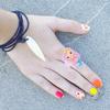 Vaguelly 24Pcs Little Girls Mermaid Rings Assorted Color Rings Toy Decorative for Kids Birthday Party and Pretend Play Accessories for Children, Random Color view 3