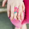 Vaguelly 24Pcs Little Girls Mermaid Rings Assorted Color Rings Toy Decorative for Kids Birthday Party and Pretend Play Accessories for Children, Random Color view 4