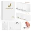 14 Sets Baby Inkless Milestone Cards,1 Month to 12 Month Hand and Footprint Kit,Newborn Safe Inkless Pad,Create Lasting Memories Perfect Souvenir Accessories(14 Ink Pad+14 Papers) view 2