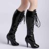 1:6 Scale Action Figures High Boots 12" Doll High Heel Boots Fashion DIY for 30cm Doll PU Leather Female Figure Boots view 4