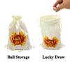 Tapp Collections Raffle Balls Number Set (1-100) with Satin Drawstring Bag (Cream Color) view 2