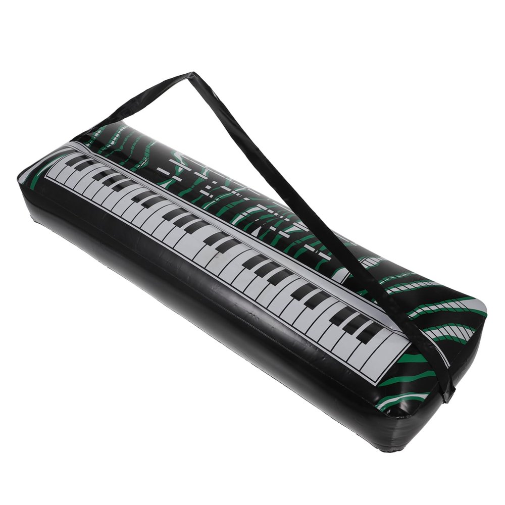 Toyvian Inflatable Electronic Keyboard Toy PVC Inflatable Party Props PVC Party Decorations Instrument Beach Photo Booth Props Instrument Supplies Guitar Child