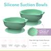 melii Silicone Suction Bowls for Babies and Toddlers, Dinosaur, 10.1 oz - 2 Pack, 100% Food Grade Silicone, Animal Shaped, BPA Free, Dishwasher & Microwave Safe - Dinosaur view 2