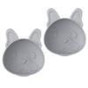 melii Silicone Suction Bowls for Babies and Toddlers, Bulldog, 10.1 oz - 2 Pack, 100% Food Grade Silicone, Animal Shaped, BPA Free, Dishwasher & Microwave Safe view 1