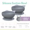 melii Silicone Suction Bowls for Babies and Toddlers, Bulldog, 10.1 oz - 2 Pack, 100% Food Grade Silicone, Animal Shaped, BPA Free, Dishwasher & Microwave Safe view 2