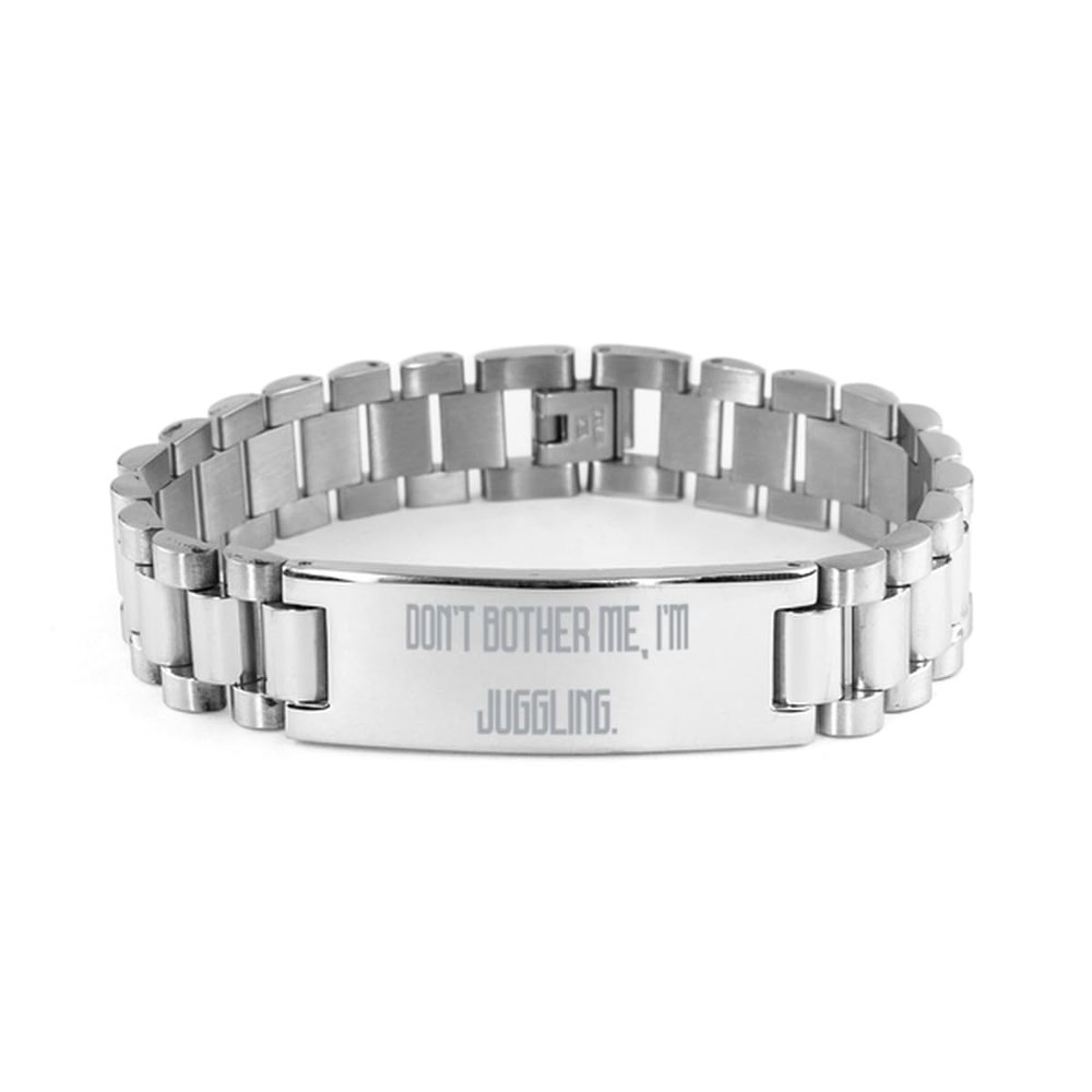 Best Juggling Gifts, Don't Bother Me, I'm Juggling, Birthday Ladder Bracelet For Juggling from Friends