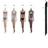 1/6 Scale Female Action Figure Body, 12inch Girl Seamless Super Flexible Pale/Suntan Figure Body Doll (S18B-Brown Skin/Medium Bust) view 2