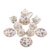BAENRCY 1 Set 15 Pieces 1:12 Ceramics Tea Cup Set Lovely Dollhouse Decoration Set Dollhouse Kitchen Accessories (#3) view 1