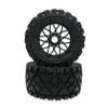 FLMLF All-Terrain Rear Wheel Tire with Reticulated Wheel Hub Kit for 1/5 HPI ROFUN ROVAN KM Baja 5B Buggy Rc Car Parts (Rear) view 1