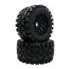 FLMLF All-Terrain Rear Wheel Tire with Reticulated Wheel Hub Kit for 1/5 HPI ROFUN ROVAN KM Baja 5B Buggy Rc Car Parts (Rear) view 2
