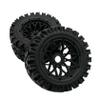 FLMLF All-Terrain Rear Wheel Tire with Reticulated Wheel Hub Kit for 1/5 HPI ROFUN ROVAN KM Baja 5B Buggy Rc Car Parts (Rear) view 3