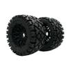 FLMLF All-Terrain Rear Wheel Tire with Reticulated Wheel Hub Kit for 1/5 HPI ROFUN ROVAN KM Baja 5B Buggy Rc Car Parts (Rear) view 4
